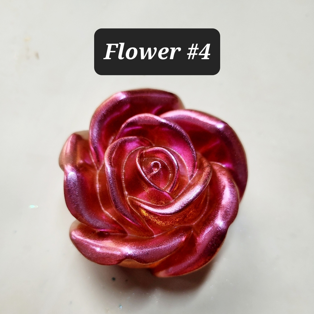 Handmade Resin Flower Paperweight or Decor - Picture 10 of 13